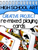 Visual Art project for high school - Playing Cards REMIX -