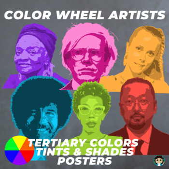 Visual Arts Artists Posters Tints & Shades Color Wheel Portraits Tertiary  Decor