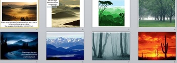 Preview of Visual Arts: Values in Landscapes Power Point (PPTX) (2nd, 3rd, 4th, 5th Grades)