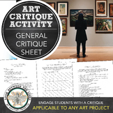 Visual Art Critique Reflection for Middle School Art, High