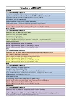 Preview of Visual Arts General Learning Disability assessment record