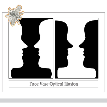 Pudsigt Gepard forfølgelse Visual Arts Printable Handout: Face Vase Optical Illusion Early Finishers  Sheet