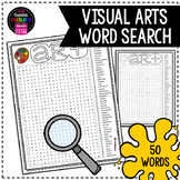 Visual Arts Word Search - Elements Principles & Mediums