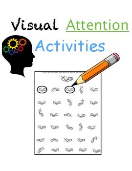 visual attention exercises pack by jady alvarez tpt