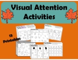 Visual Attention Printable Activities:  Leaves