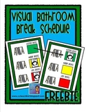 Visual Bathroom Schedule FREEBIE