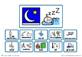 Visual Bedtime Sequence Autism Dementia AAC - Boardmaker P