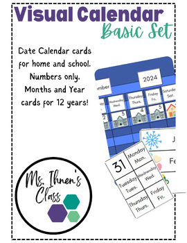 Preview of Visual Calendar for Special Education- BASIC SET