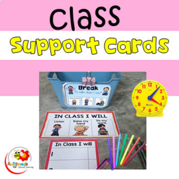 Preview of Classroom Behavior Management Support Cards