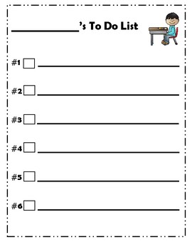 Visual Checklists for Self-Monitoring by Julie Simon | TpT