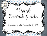 Visual Choral Guide for Vowels & IPA Wall {Grey & Blue}