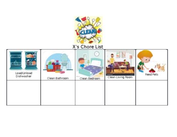 Preview of Visual Chore Checklist