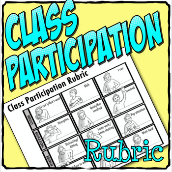 Preview of Simple Visual Class Participation and Behavior Rubric