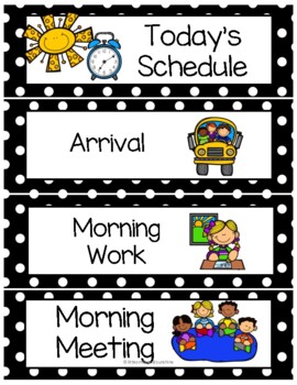 Visual Classroom Schedule by Little Smiles Big Sunshine | TpT