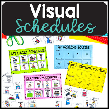 Preview of Visual Schedule - Editable Visual Student Classroom Daily Schedules