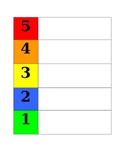 Visual Color Scale 1-5