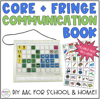 Preview of Core + Fringe Communication Book: AAC For Non-Speaking Autism