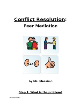 Preview of Visual Conflict Resolution: Peer Mediation Packet