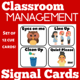 Visual Cue Cards Signs Signals | Behavior Management Presc