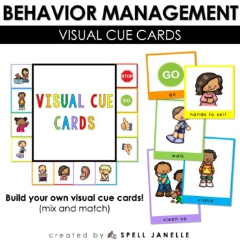 Preview of Visual Cue Cards for Special Education Classroom Management