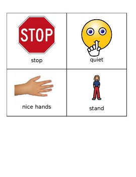 Preview of Visual Cues / Prompts Special Education
