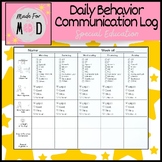 Visual Daily Behavior Log: Supportive Communication Tool f