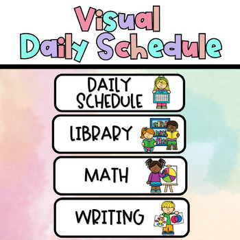 Visual Daily Schedule | Diverse Classroom Decor #$2TPTsalesrus | TPT