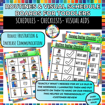 Preview of Visual Daily Schedule Cards Daily Routine Posters Nonverbal Communication Boards