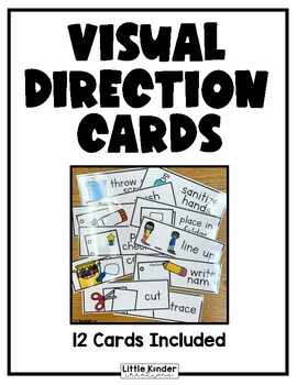 Visual Direction Cards by Little Kinder Creations | TpT