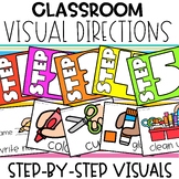 Visual Direction Cards | Classroom Management Visuals | Cl
