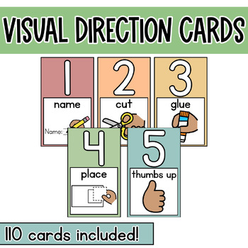 Preview of Visual Direction Cards | Direction Visual Cards