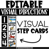 Visual Direction Cards Editable Picture