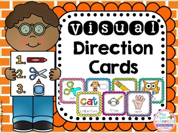 Preview of Visual Direction Cue Cards