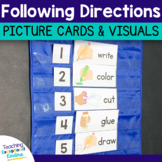 Visual Directions Picture Cue Cards | Following Directions