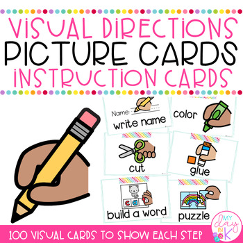 Preview of Visual Directions | Visual Directions Picture Cards | Visual Instruction Cards