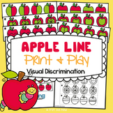 Visual Discrimination Game Cards - Apple Line