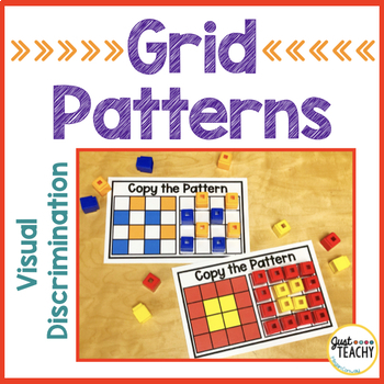 Preview of Visual Discrimination Grid Patterns Fine Motor Activity