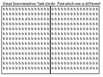visual discrimination worksheets ot activity by