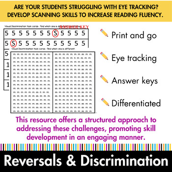 visual discrimination worksheets ot activity by