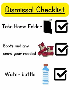 Preview of Visual Dismissal Checklist