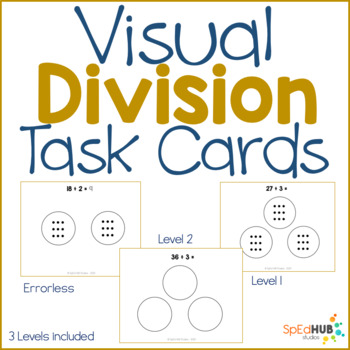 Preview of Visual Division Task Cards