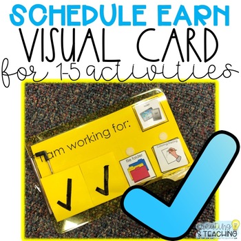 Preview of Visual Earn Schedule Cards