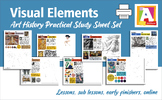 Visual Elements Art History worksheets x 7 Collection