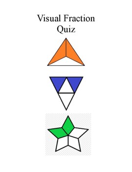 Preview of Visual Fraction Quiz