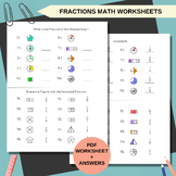 Visual Fractions Worksheets