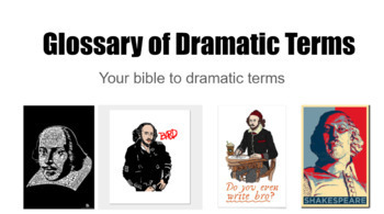 Preview of Visual Glossary of Dramatic Terms