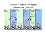 Visual Guide for HOW to take 3 Turns in Conversation (Packet)