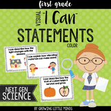 Visual "I Can" Statements for the 1st Grade Next Gen Scien
