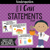 Visual "I Can" Statements for the Kindergarten Next Gen Sc