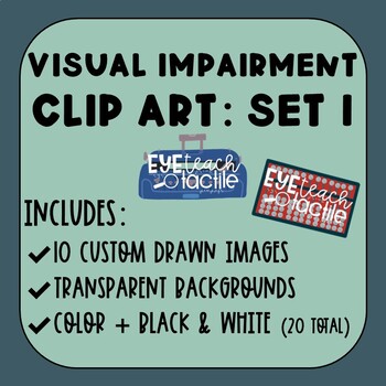 Preview of Visual Impairment Clip Art: Set 1